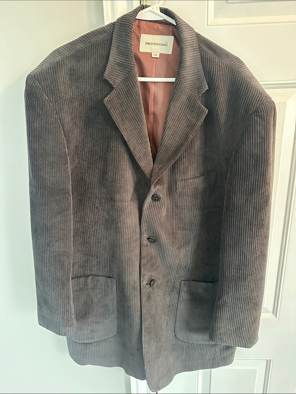 Pronto Uomo Men's Brown Corduroy Sport Coat #Retro